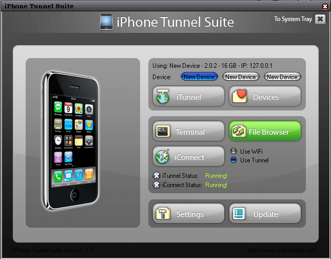 Iphone Tunnel Suite 2.7 Beta accede a SSH por USB (OS 3.0) 4