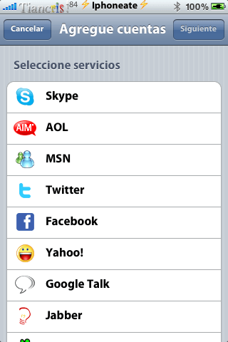 IM+ Push for Twitter, Skype, Facebook, MSN. 3.3-01