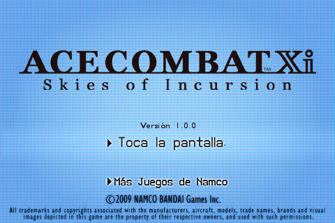 Ace Combat Xi Skies of Incursion  1.0-01