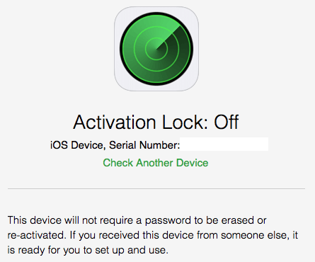 Activation-Lock-Off
