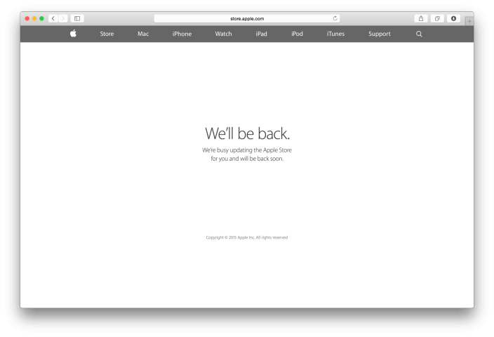 apple web offline