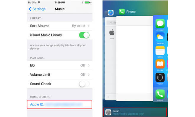 Apple compartió “Music Home Sharing” en el nuevo iOS 9 beta