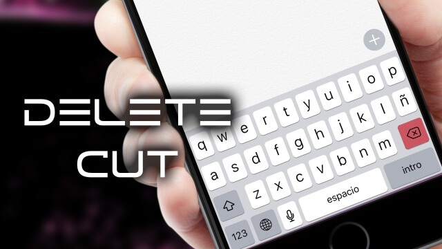 DeleteCut Borra palabras rápidamente en el teclado de iOS 9