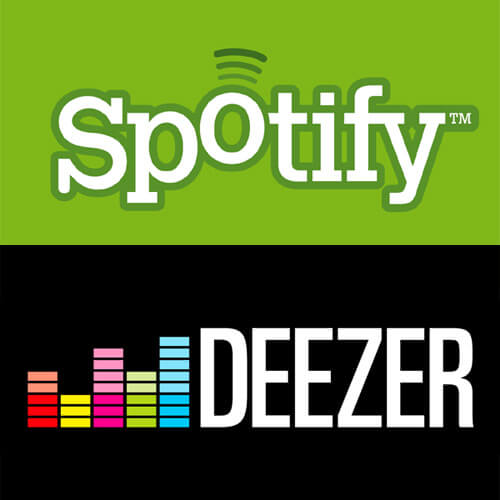 servicios streaming como Spotify y Deezer