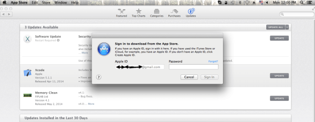Apple ID Mac App Store