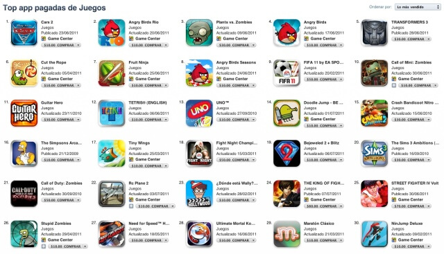 Juegos en la App Store