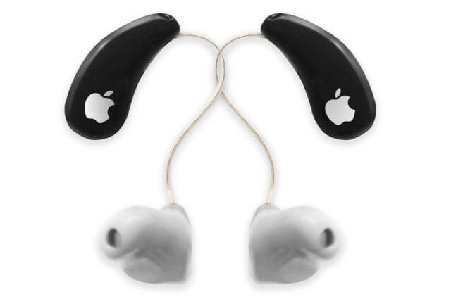 dispositivos de asistenca para la audicion con el logo de apple
