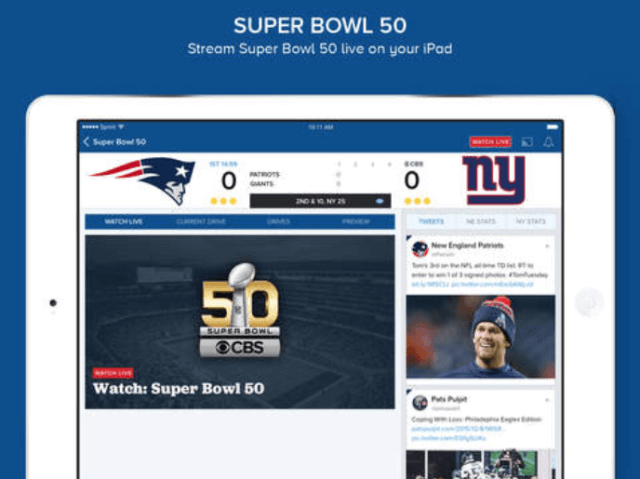 2. Ver el Super Bowl desde iPad