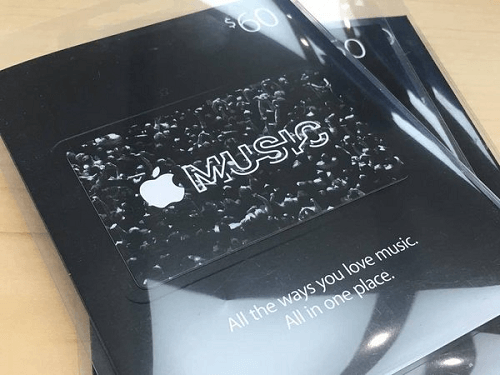 Gift cards de Apple Music