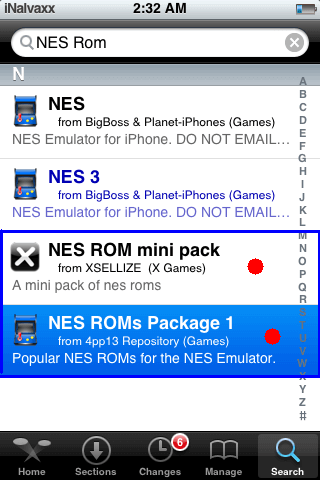 Como instalar Roms para el NES en tu iPhone/iPod Touch-3