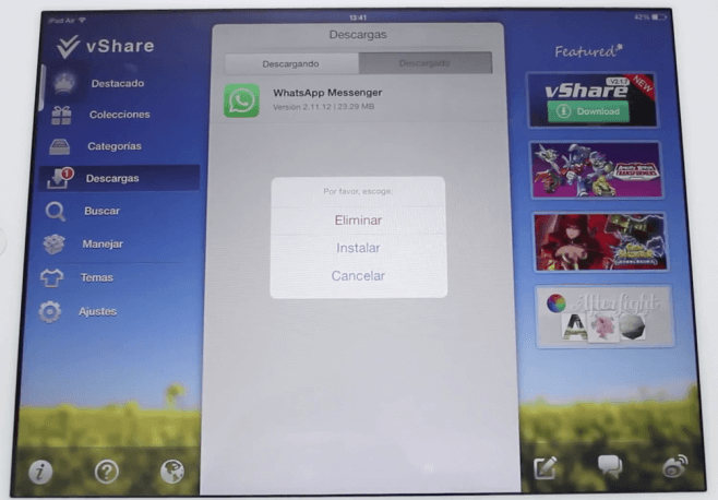 instalar whatsapp ipad cydia