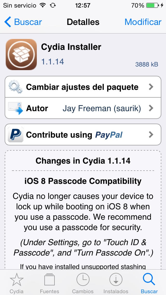 Cydia iOS 8
