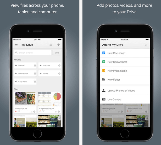 google drive para iOS