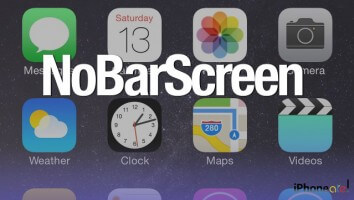 NoBarScreen tweak