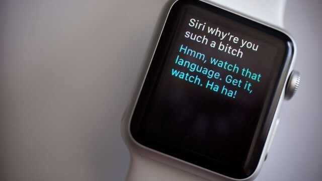 Preguntándole la hora al Apple Watch
