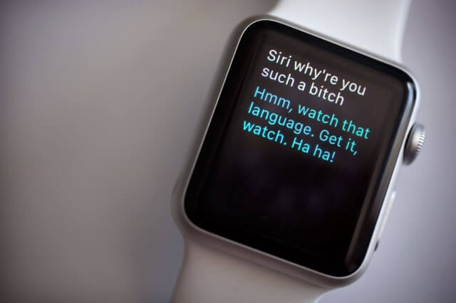 Preguntándole la hora al Apple Watch