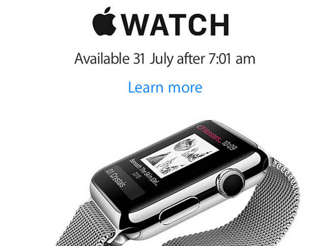 Apple Watch estaría disponible el 31 de Julio en Nueva Zelanda