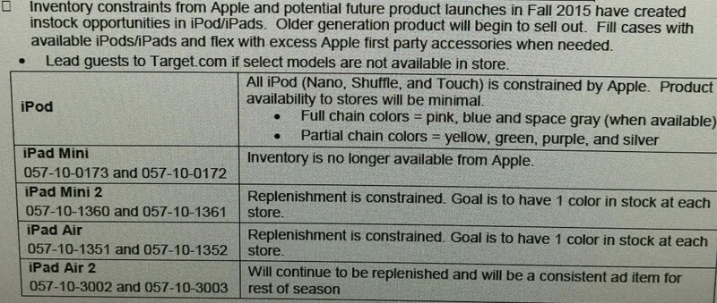 Empleado de Target filtra imagen del inventario de dispositivos Apple