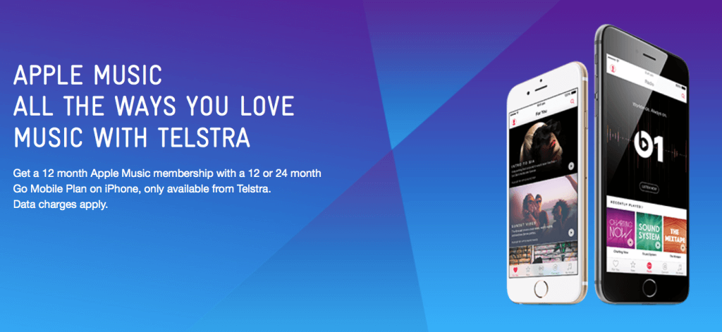 Telstra regala a sus usuarios de iPhone 6 y iPhone 6 Plus un año gratuito de Apple Music