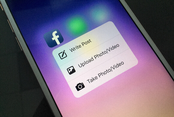 Actualización de Facebook para los nuevos iPhone 6s y 6s Plus
