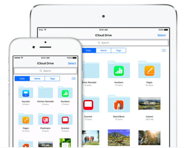 Además puedes utilizar iCloud Drive en cualquier dispositivo para ver imágenes