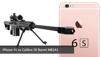 iPhone 6S vs calibre 50 Barret M82A1