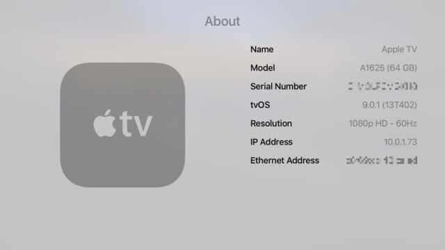 Update del Apple TV