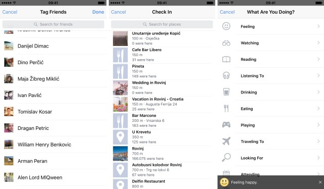 They've added new ways to tag friends and even add sentiments to their posts