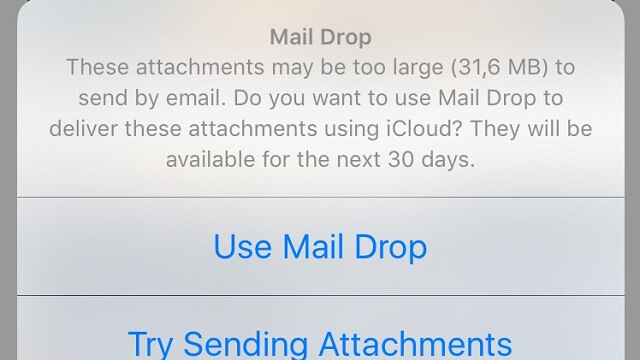 Cómo enviar archivos pesados con Mail Drop en iOS - copia
