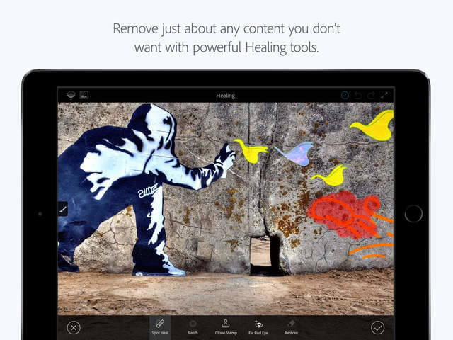 Photoshop Fix ahora cuenta con soporte de Apple Pencil en el iPad Pro en su nueva actualización 2