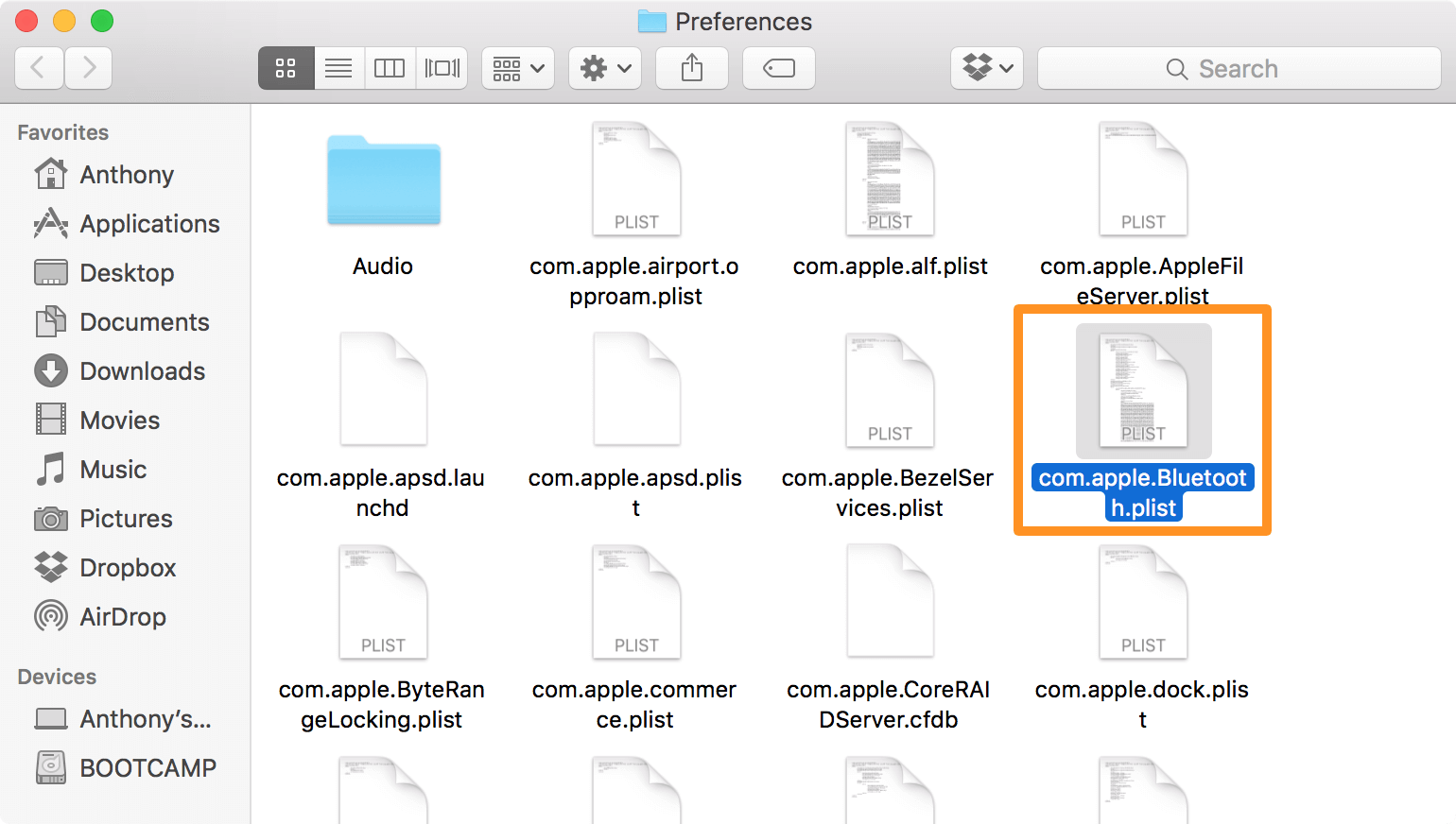 archivo com.apple.Bluetooth.plist
