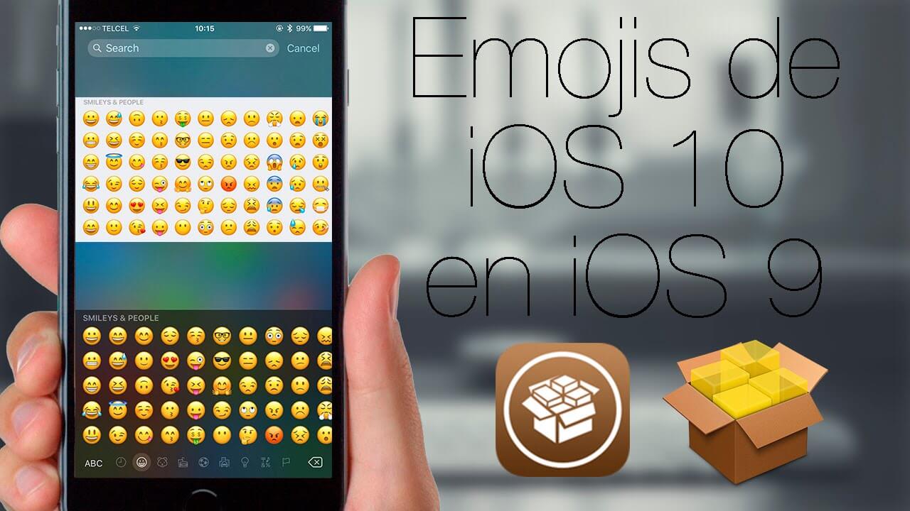 Emojis de iOS 10 en iOS 9 con Jailbreak