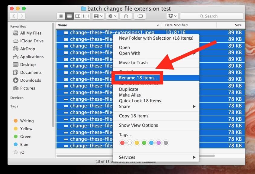 C mo Cambiar Por Lotes Las Extensiones De Archivos En Mac OS IPhoneate INeate