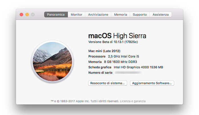 macOS High Sierra 10.13.1