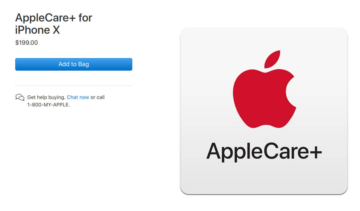 AppleCare + iPhone X