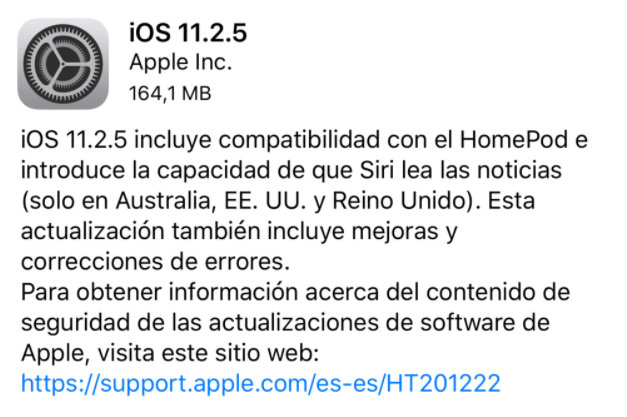 iOS 11.2.5