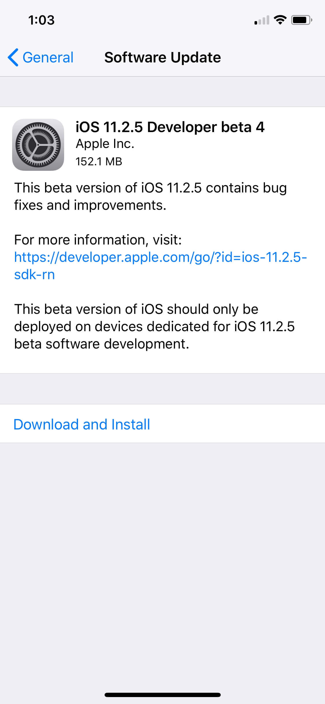 iOS 11.2.5 Beta 4