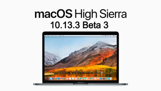 macOS High Sierra 10.13.3