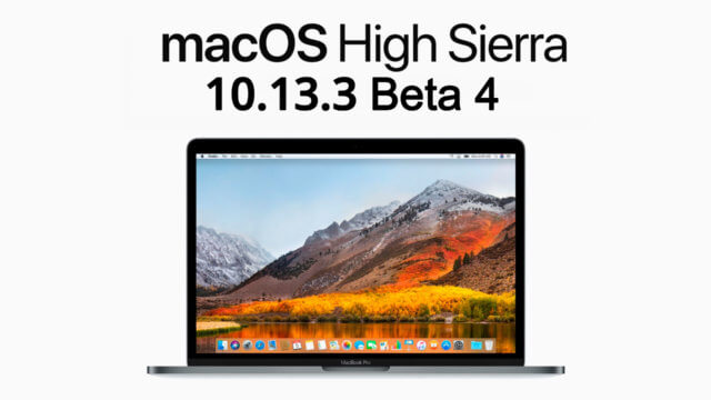 macOS High Sierra 10.13.3 Beta 4