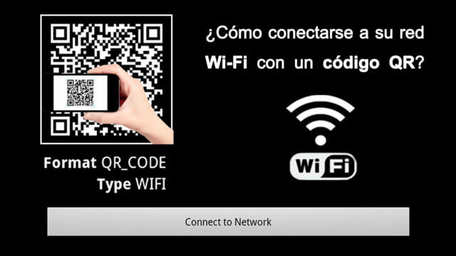 Red WiFi QR code