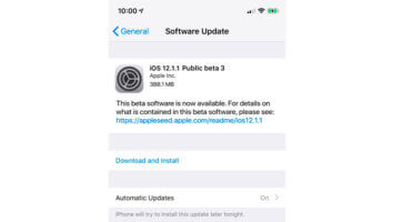 iOS 12.1.1 Beta 3