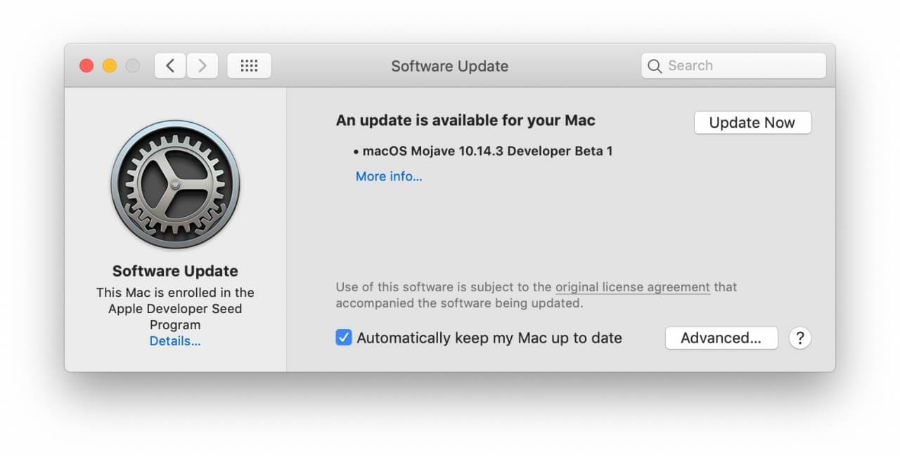  macOS Mojave 10.14.3