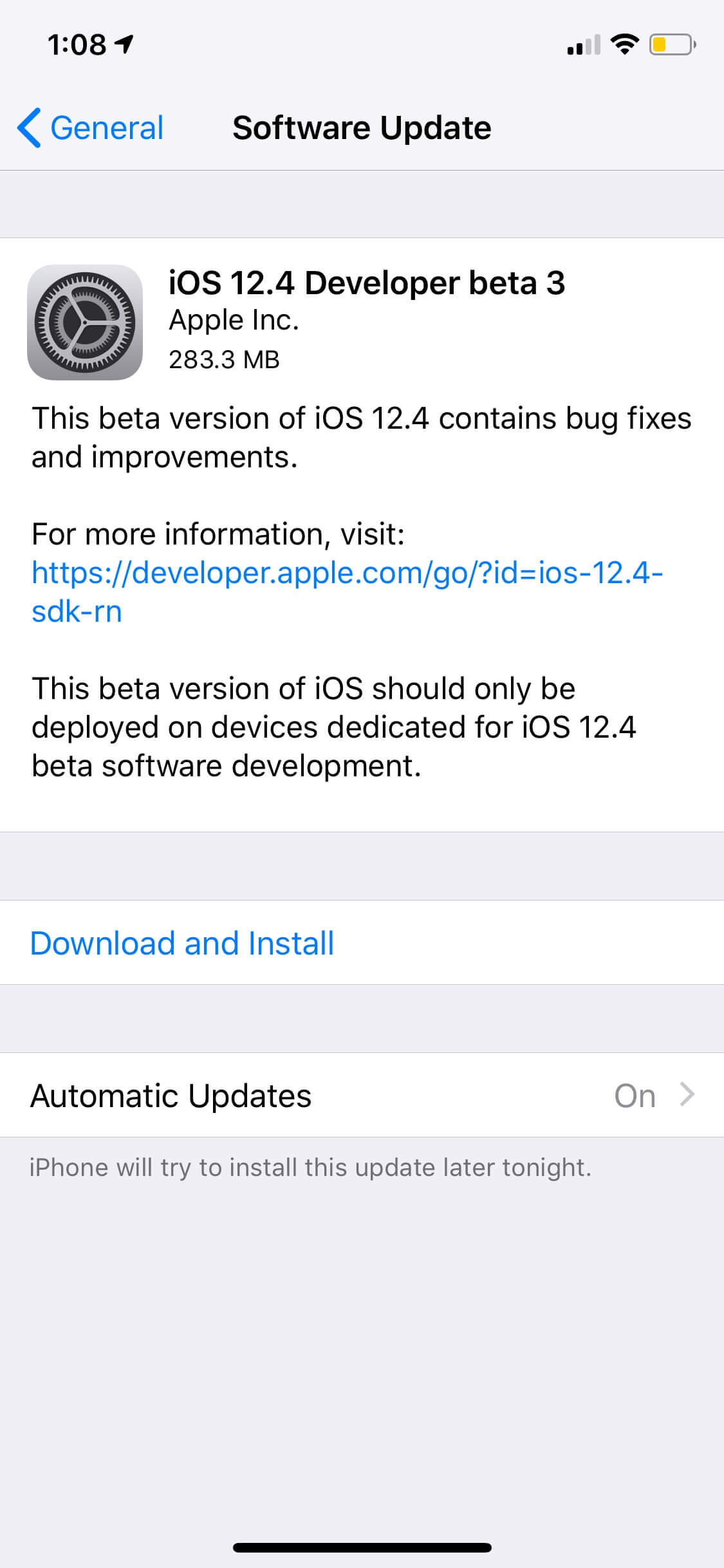 iOS 12.4 Beta 3