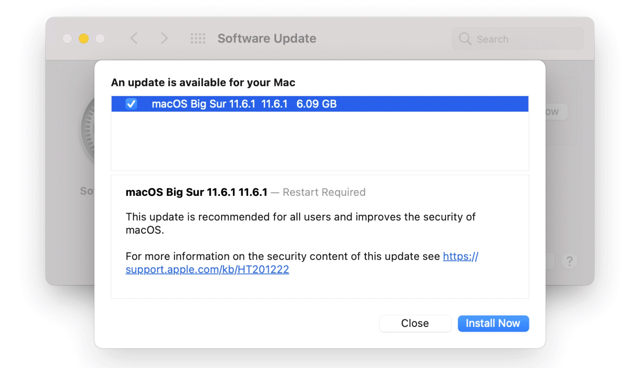 macOS Big Sur 11.6.1